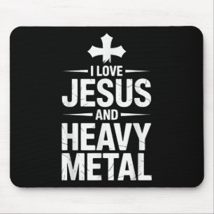Ich liebe Jesus und Heavy Metal _8 Mousepad