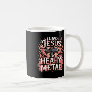 Ich liebe Jesus und Heavy Metal Kaffeetasse