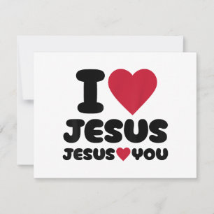 Ich Liebe Jesus und Jesus Lieben Sie Christlich Einladung