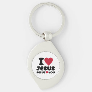 Ich Liebe Jesus und Jesus Lieben Sie Christlich Schlüsselanhänger