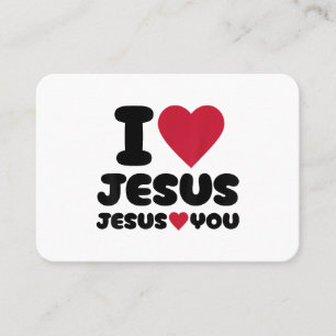 Ich Liebe Jesus und Jesus Lieben Sie Christlich Visitenkarte