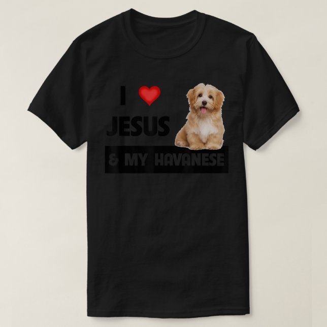 Ich Liebe Jesus und mein Hund Mama Hund Vater Pet  T-Shirt (Design vorne)