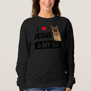Ich Liebe Jesus und meine gsd Mama Vater Haustiere Sweatshirt