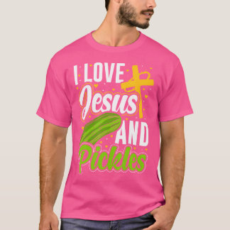 Ich Liebe Jesus und Pickles Christlichen Jungs Mäd T-Shirt