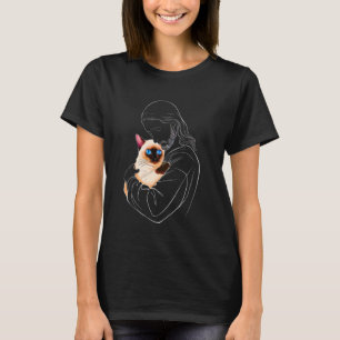 Ich liebe Jesus und siamesische Katze Lustiger chr T-Shirt