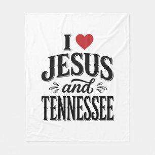 Ich liebe Jesus und Tennessee Vintage-Christen-Des Fleecedecke