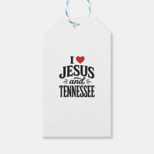 Ich liebe Jesus und Tennessee Vintage Christian De Geschenkanhänger