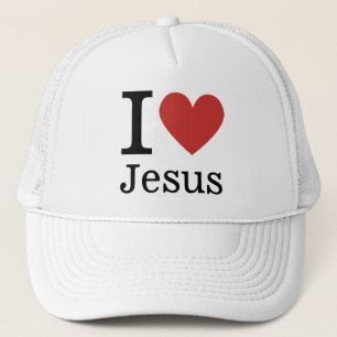 Ich ❤️ Liebe Jesus ZURÜCK Truckerkappe