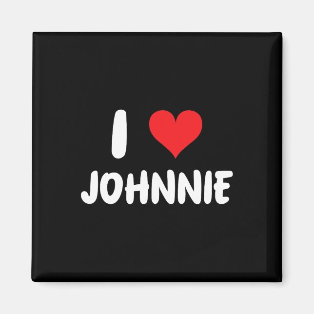 Ich liebe Johnnie - Herz  Magnet (Vorne)