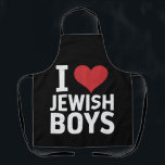 Ich Liebe jüdische Jungs Ich höre jüdische Jungs H Schürze<br><div class="desc">Ich Liebe jüdische Jungs Ich höre jüdische Jungs Hanukkah</div>
