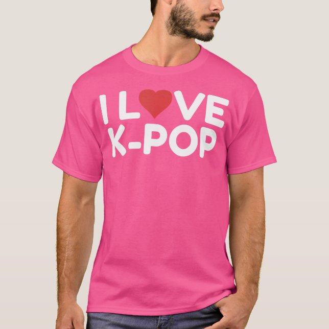 Ich liebe K-Pop T-Shirt (Vorderseite)