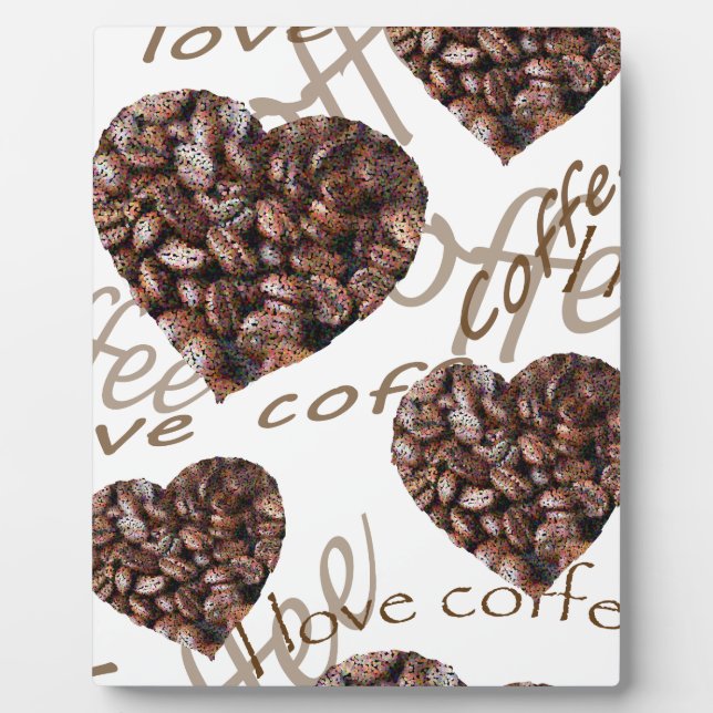 "Ich Liebe Kaffee!" Fotoplatte (Vorderseite)