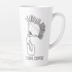 ICH LIEBE KAFFEE  KAFFEE LIEBT MICH MILCHTASSE