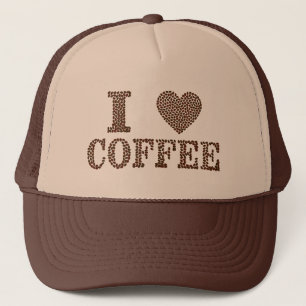 Ich Liebe Kaffee LKW Hut ! Truckerkappe