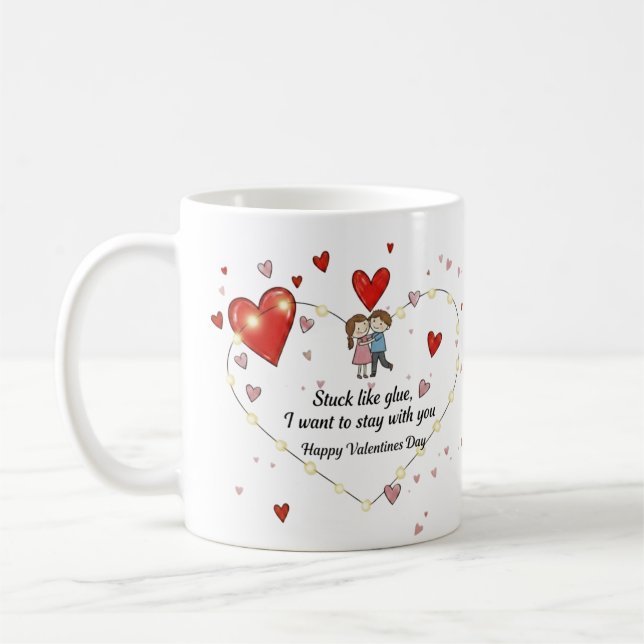 Ich liebe Kaffee mit dir Kaffeetasse (Links)