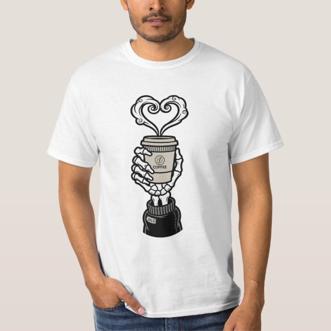 Ich liebe Kaffee T-Shirt (Vorderseite)