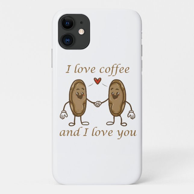 Ich Liebe Kaffee und ich Liebe Sie Case-Mate iPhone Hülle (Rückseite)