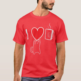 Ich liebe Kaffee und Katzen T-Shirt