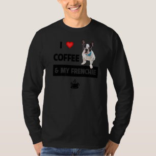 Ich Liebe Kaffee und meine französische Mama Vater T-Shirt