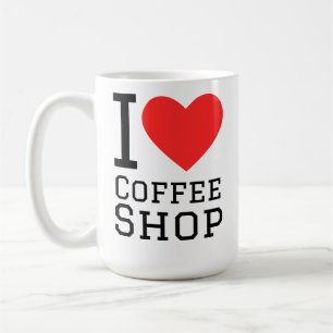 Ich liebe Kaffees shop Kaffeetasse