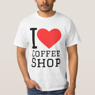 Ich liebe Kaffees shop T-Shirt