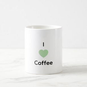 Ich liebe Kaffeetext Tasse