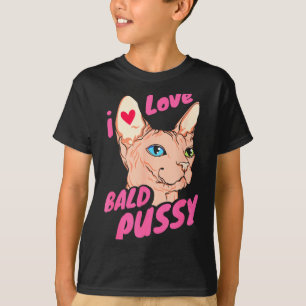 Ich liebe kahle erwachsene Humor-Witz lustige haar T-Shirt