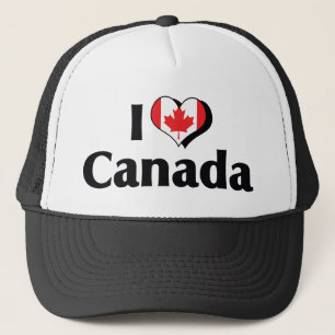 Ich liebe Kanada-Flagge Truckerkappe