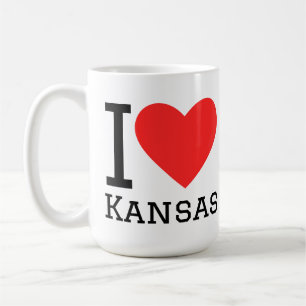 Ich liebe Kansas Kaffeetasse