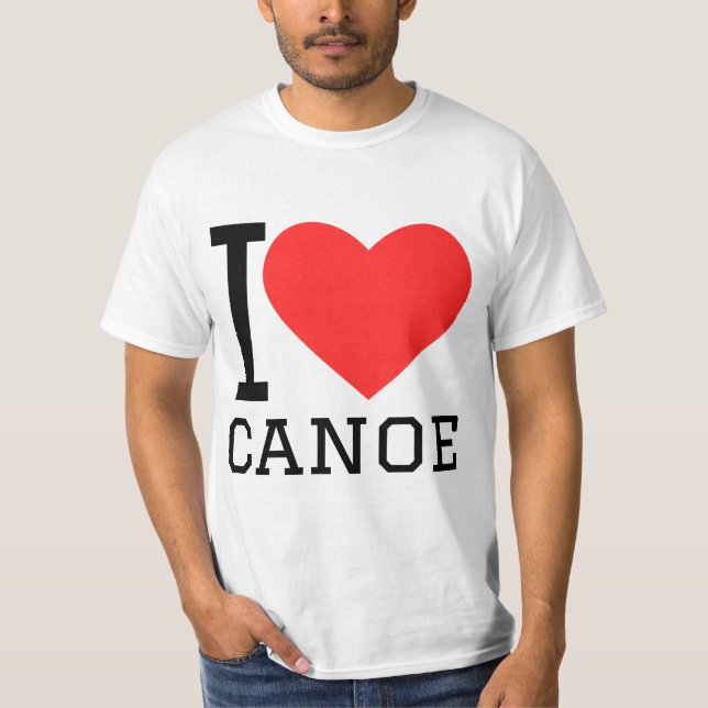 Ich liebe Kanu T-Shirt (Vorderseite)