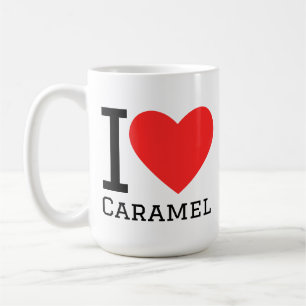 Ich liebe Karamell Kaffeetasse