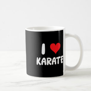 Ich liebe Karate - Herz - Kampfsport Kaffeetasse