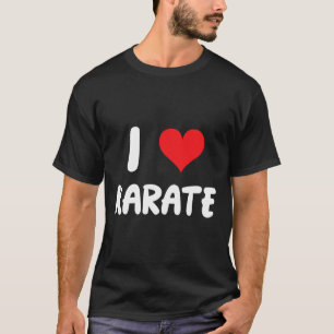 Ich liebe Karate - Herz - Kampfsport T-Shirt