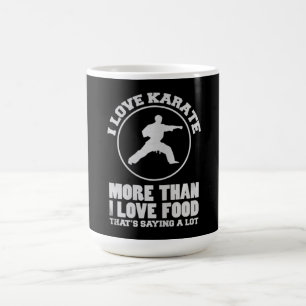Ich Liebe Karate mehr als ich Liebe Essen Geschenk Kaffeetasse