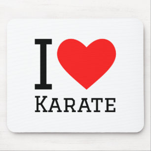 Ich liebe Karate T-Shirt Mousepad