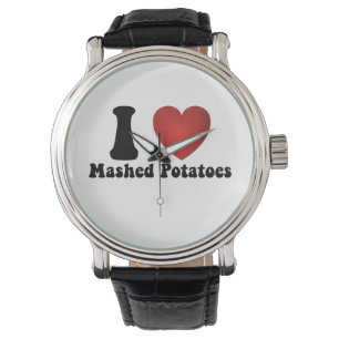 Ich liebe Kartoffelbrei Thanksgiving-Abendessen-Ge Armbanduhr
