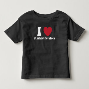 Ich liebe Kartoffelbrei Thanksgiving-Abendessen-Ge Kleinkind T-shirt