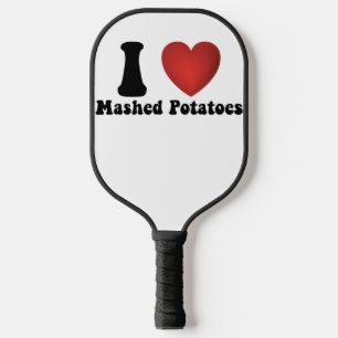 Ich liebe Kartoffelbrei Thanksgiving-Abendessen-Ge Pickleball Schläger