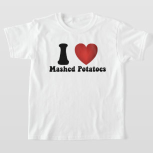 Ich liebe Kartoffelbrei Thanksgiving-Abendessen-Ge T-Shirt