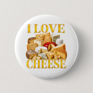 Ich liebe Käse Button