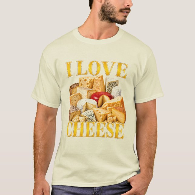 Ich liebe Käse T-Shirt (Vorderseite)