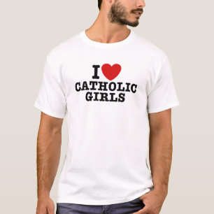 Ich Liebe katholische Mädchen T-Shirt