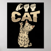 Ich liebe Katze ASL-Handgeste Gehörlos Hörverlust
