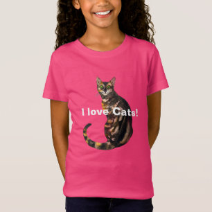 Ich Liebe Katzen! Bengalischer KatzenT - Shirt