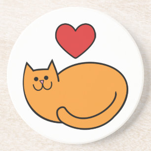 Ich Liebe Katzen Getränkeuntersetzer