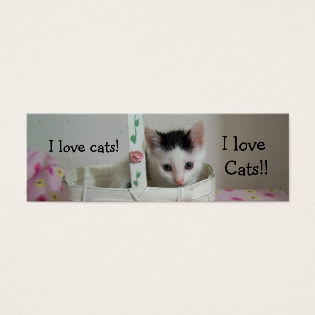Ich Liebe Katzen Lesezeichen! (Vorderseite)