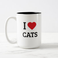 Ich liebe Katzen - Minimalistischer Katzenliebhabe