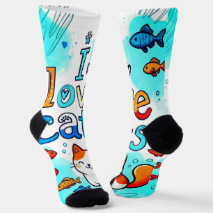 ICH LIEBE KATZEN SOCKEN