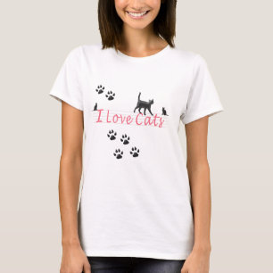 Ich liebe Katzen T-Shirt