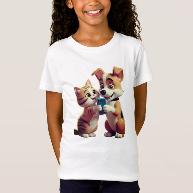 Ich liebe Katzen T-Shirt (Vorderseite)